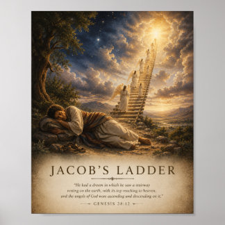 Jakobsleiter Bibelposter Poster