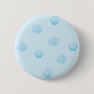 Jakobsmuscheln Umriss Minimalismus Button