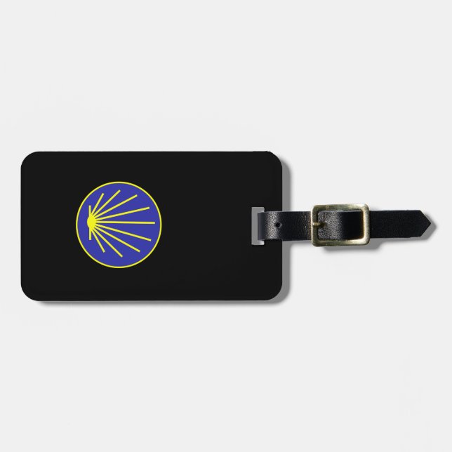 Jakobsweg Pilgermuschel  Gepäckanhänger (Vorderseite horizontal)