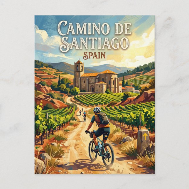 Jakobsweg Spanien Postkarte (Vorderseite)