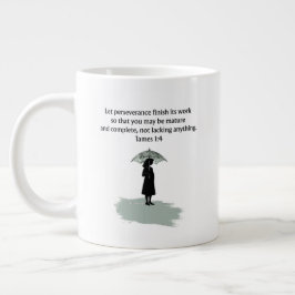 Jakobus 1,4 Bibelvers Christen-Tasse Jumbo-Tasse