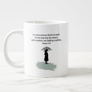 Jakobus 1,4 Bibelvers Christen-Tasse Jumbo-Tasse