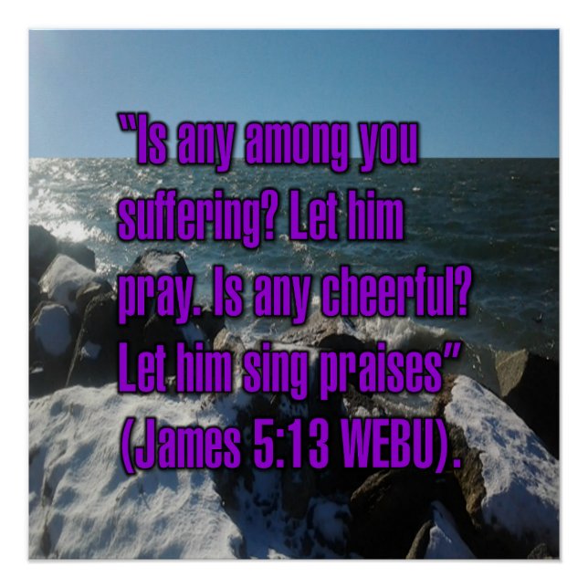 Jakobus 5:13 WEBU Poster (Vorderseite)