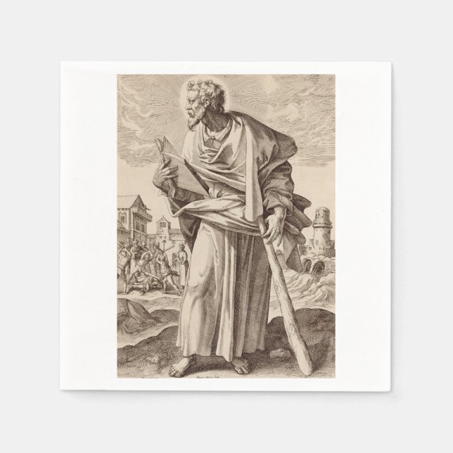 Jakobus der geringere Sohn von Alphaeus Serviette (Vorderseite)