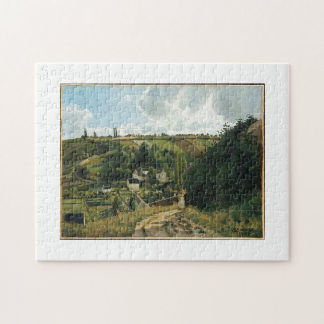 Jalais Hill, Pontoise 1867 Camille Pissarro Art (Horizontal)