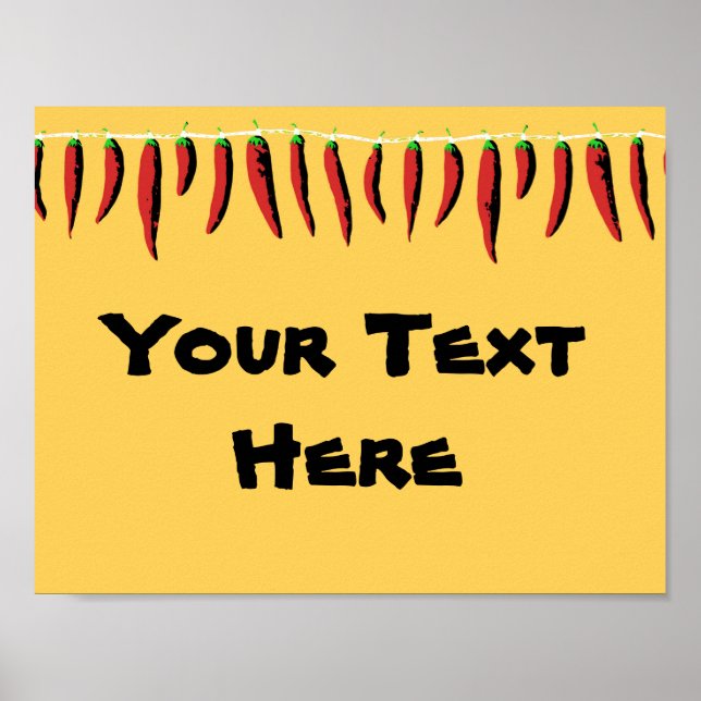 Jalapeno Fiesta Sign Poster (Vorne)