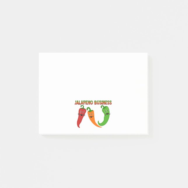 Jalapeno-Geschäft Post-it Klebezettel (Vorderseite)