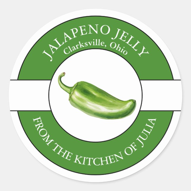 Jalapeno Jelly Étiquette (Devant)