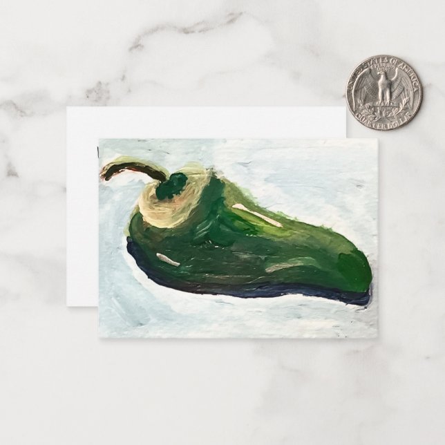 Jalapeño-Pfeffer Mitteilungskarte (Vorderseite/Rückseite Beispiel)