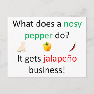 Jalapeño redone postkarte