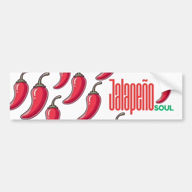 Jalapeño Soul Bumper Sticker Autoaufkleber (Vorne)