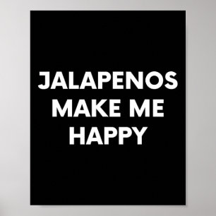 Jalapenos Funny Cinco De Mayo Spaß Mexicanisches E Poster
