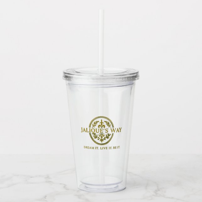 Jalique's Way Tasse und Strohhalm (Vorderseite)