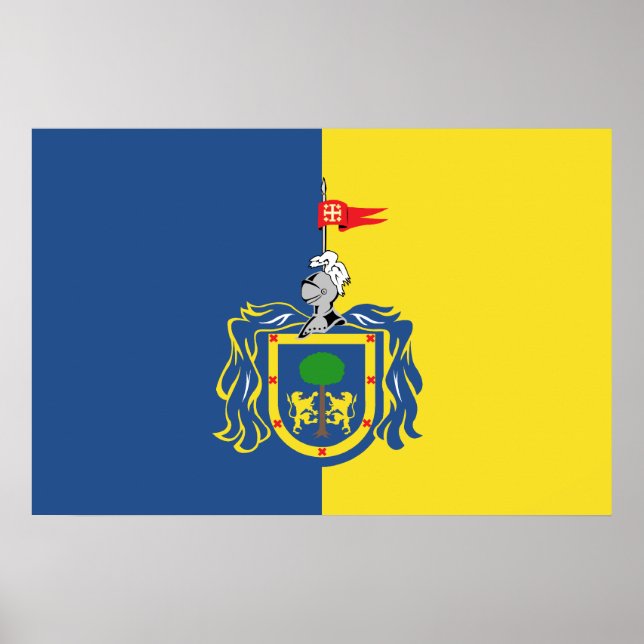 Jalisco (Local), Mexico flag Poster (Vorne)