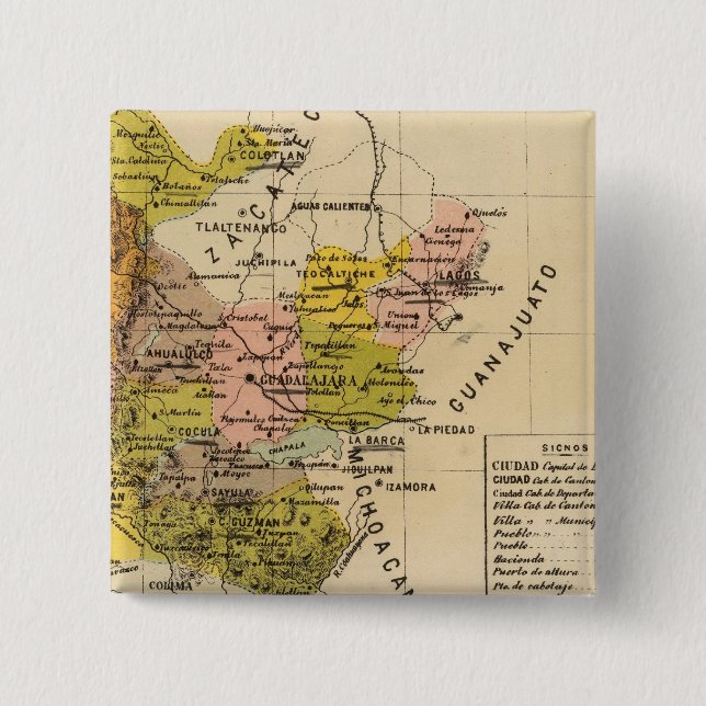 Jalisco, Mexiko Button (Vorderseite)