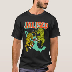 Jalisco Mexiko Jaguar Katze Welt Reise Mexikanisch T-Shirt