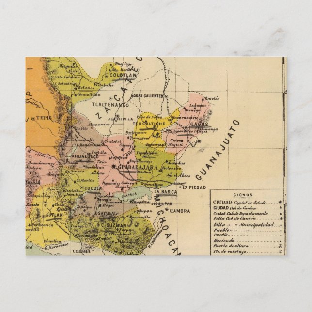 Jalisco, Mexiko Postkarte (Vorderseite)