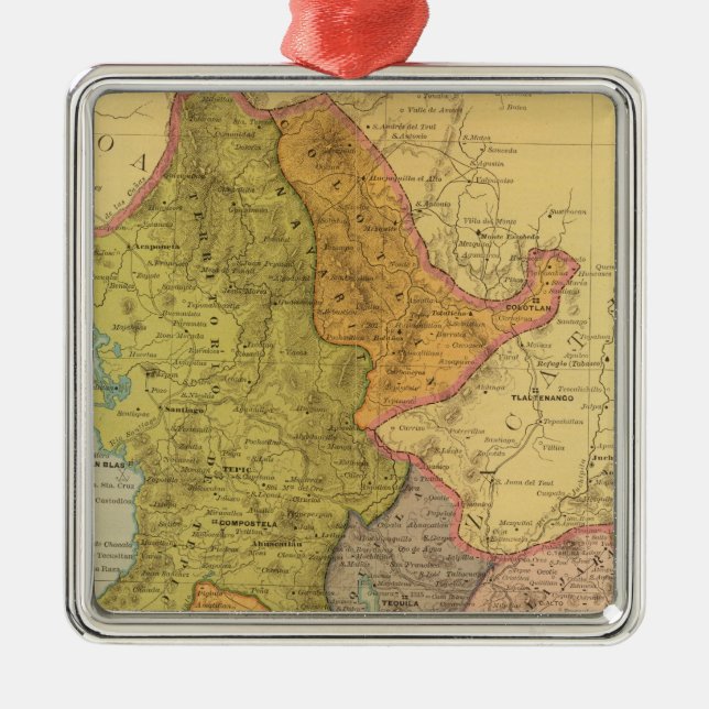 Jalisco Silbernes Ornament (Vorne)