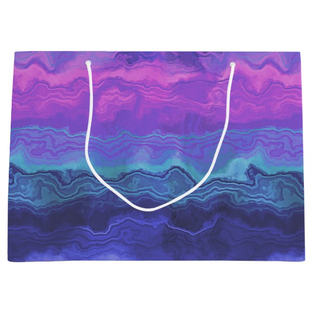 Jalousie agate ombre: große geschenktüte (Vorderseite)