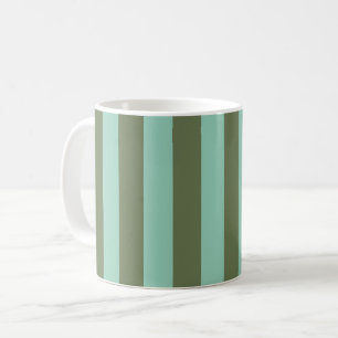 Jalousien- und Birnen-Streifenmuster Kaffeetasse