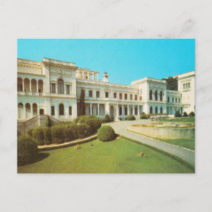 Jalta, sowjetische Postkarte. Grand Livadia Palace Postkarte