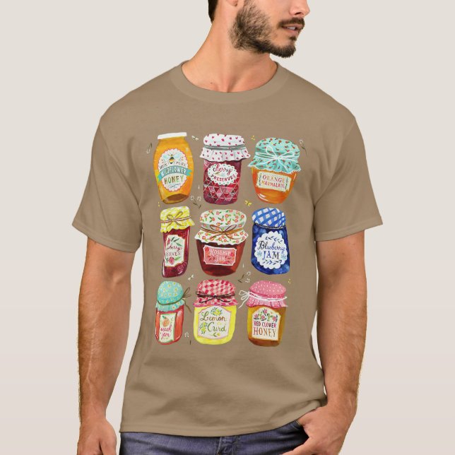Jam Jars Relaed Funny for Men Women gift T-Shirt (Vorderseite)