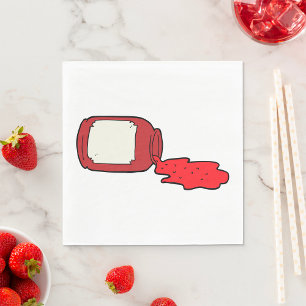 Jam Niedlich Red Jelly Jar Serviette