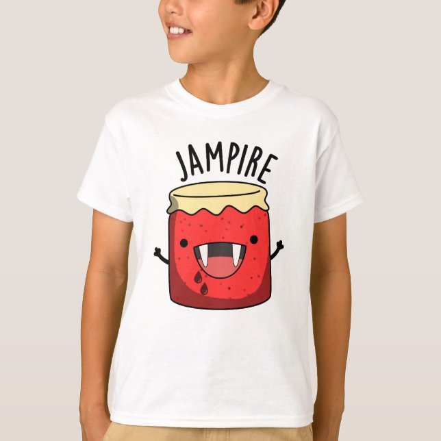 Jam-pire Funny Vampire Jam Pun T-Shirt (Vorderseite)