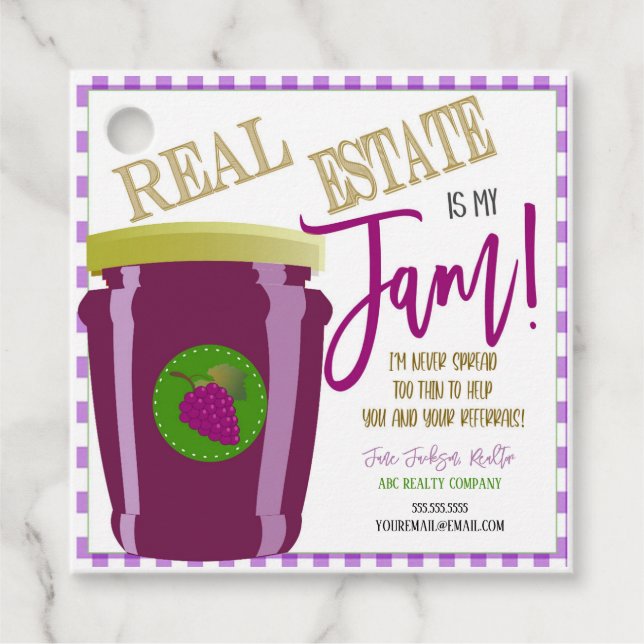 Jam Pop von Tags Geschenkanhänger (Vorderseite)