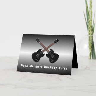 Jam Session Ado Boys Anniversaire Fête Invitation