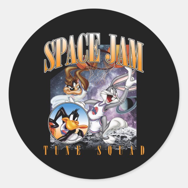 Jam Tune Squad Vintage Runder Aufkleber (Vorderseite)