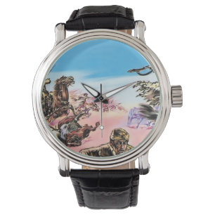 Jamahiri ® Libyen Die Schlacht von Shoghab (Illu Armbanduhr