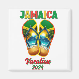Jamaica 2024 Dreh Flop Vacation Tropical Beach Magnet