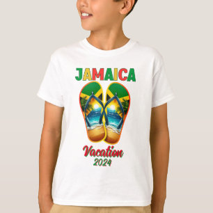 Jamaica 2024 Dreh Flop Vacation Tropical Beach T-Shirt