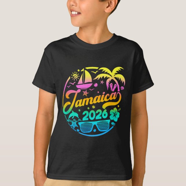 Jamaica 2026 Family Vacation Beach Matching Group  T-Shirt (Vorderseite)