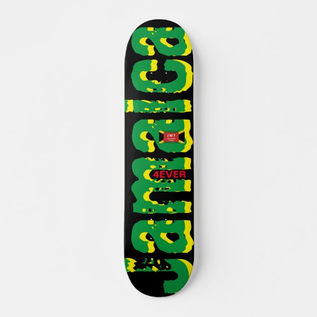 JAMAICA 4EVER  OIL 7 3/4" Skateboard Deck (Vorne)
