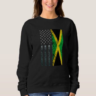 Jamaica American Grows Jamaican Roots Karibik Pr Sweatshirt