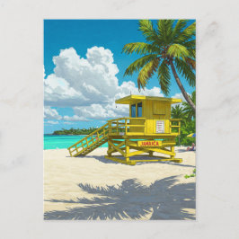 Jamaica Beach Lifeguard Shack Postkarte