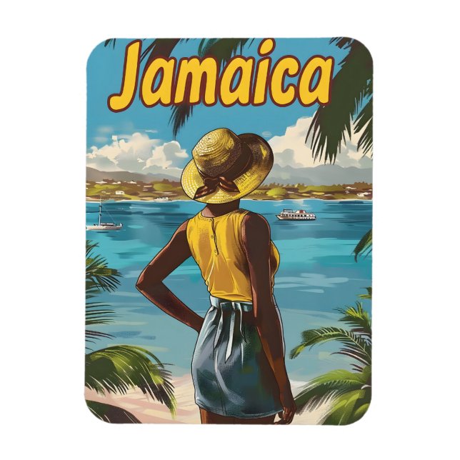 Jamaica Beach Magnet (Vertikal)