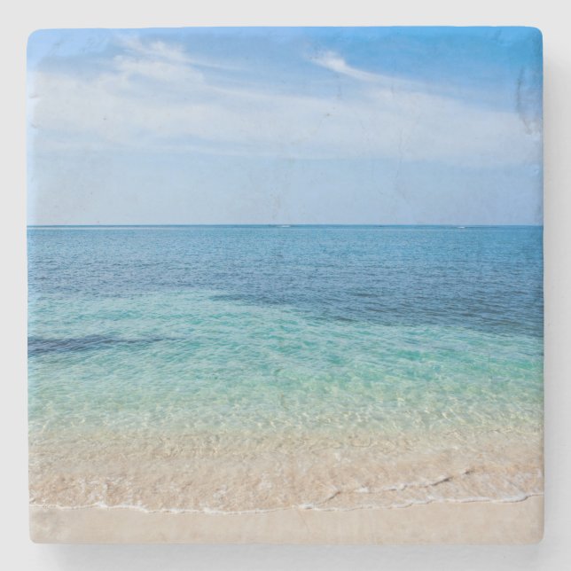 Jamaica Beach Steinuntersetzer (Vorderseite)