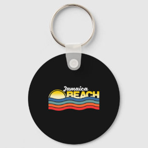 Jamaica Beach Texas Retro Vintag Surfer Souvenir Schlüsselanhänger