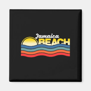 Jamaica Beach Texas Retro Vintage Surfer Andenken Magnet