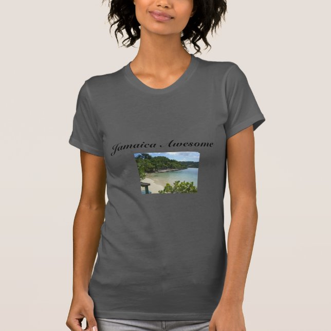 Jamaica Beach/ Zitat T - Shirt von Frauen (Vorderseite)