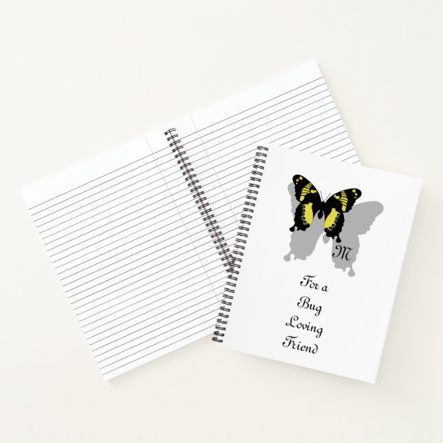 Jamaica Butterfly Shadow Monogram Notizbuch (Innenseite)