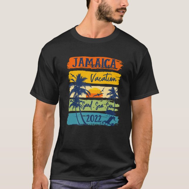 Jamaica Caribe Vacation 2022 Matching Family Group T-Shirt (Vorderseite)