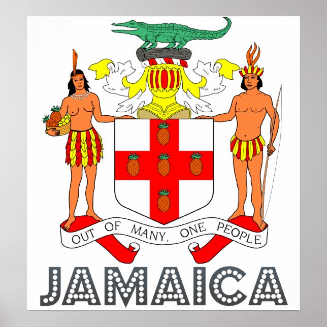 Jamaica Coat of Arms Poster (Vorne)