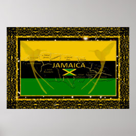 Jamaica Colors Parises Humming Bird Poster