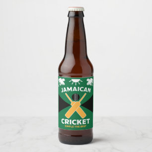 Jamaica Cricket Bierflaschenetikett