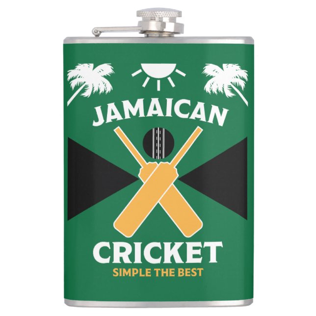 Jamaica Cricket Flachmann (Vorderseite)