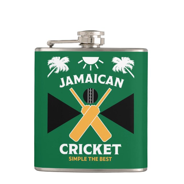 Jamaica Cricket Flachmann (Vorderseite)